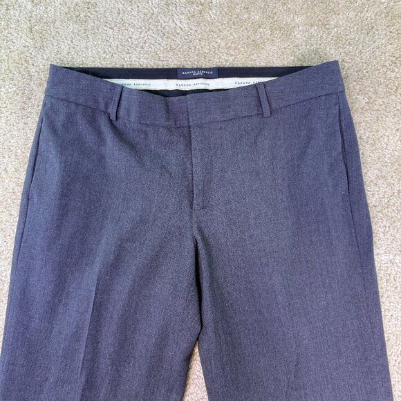 Banana Republic Pants Womens Size 8 33x31 The Martin Fit Wool Gray Bootcut E608 - Picture 2 of 13